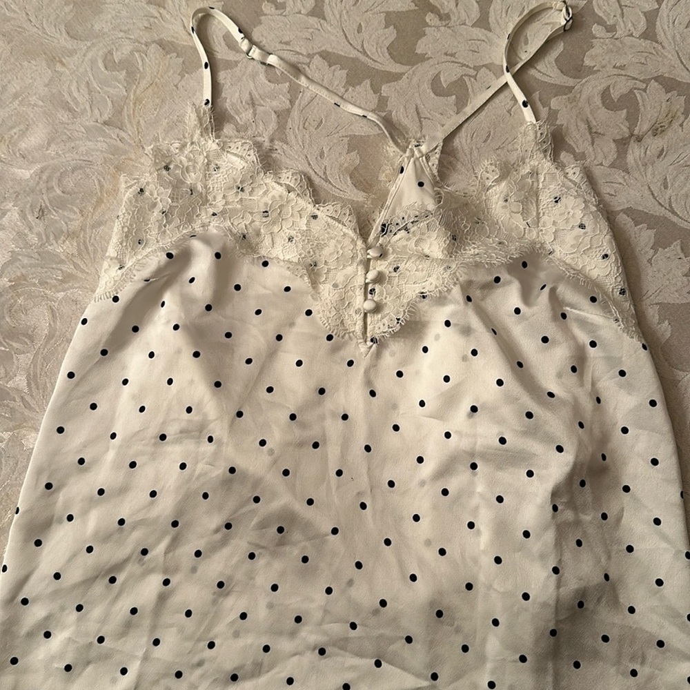 Polkadot lace, Cami, Abercrombie, and Fitch